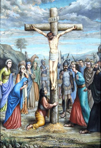 « Crucifixion du Christ »   Huile sur panneau